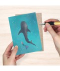 Greeting Card | Whaleshark + Mermaid